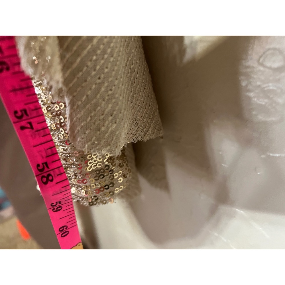 Southern Fried Chics Sequins Ruffle High Low Dress Small Glamorous Evening Party - Picture 5 of 11
